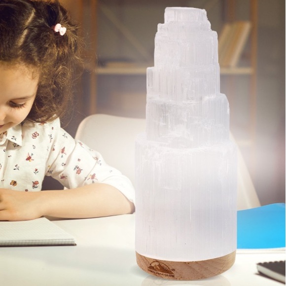 Genuine selenite crystal lamp - Picture 4 of 10